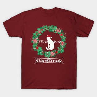 mewo christmas t-shirt. new year T-Shirt